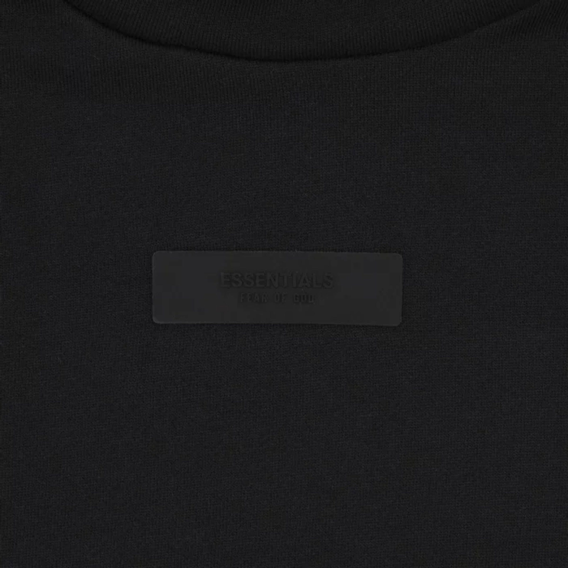 FEAR OF GOD ESSENTIALS Hoodie - Jet Black/Jet Black (SS24)