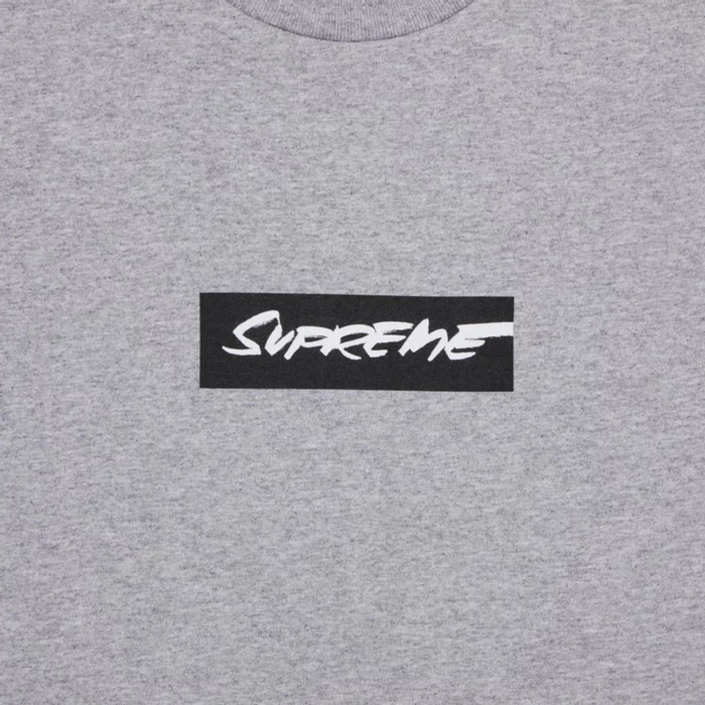 Supreme Futura Box Logo Tee - Heather Grey (SS24)