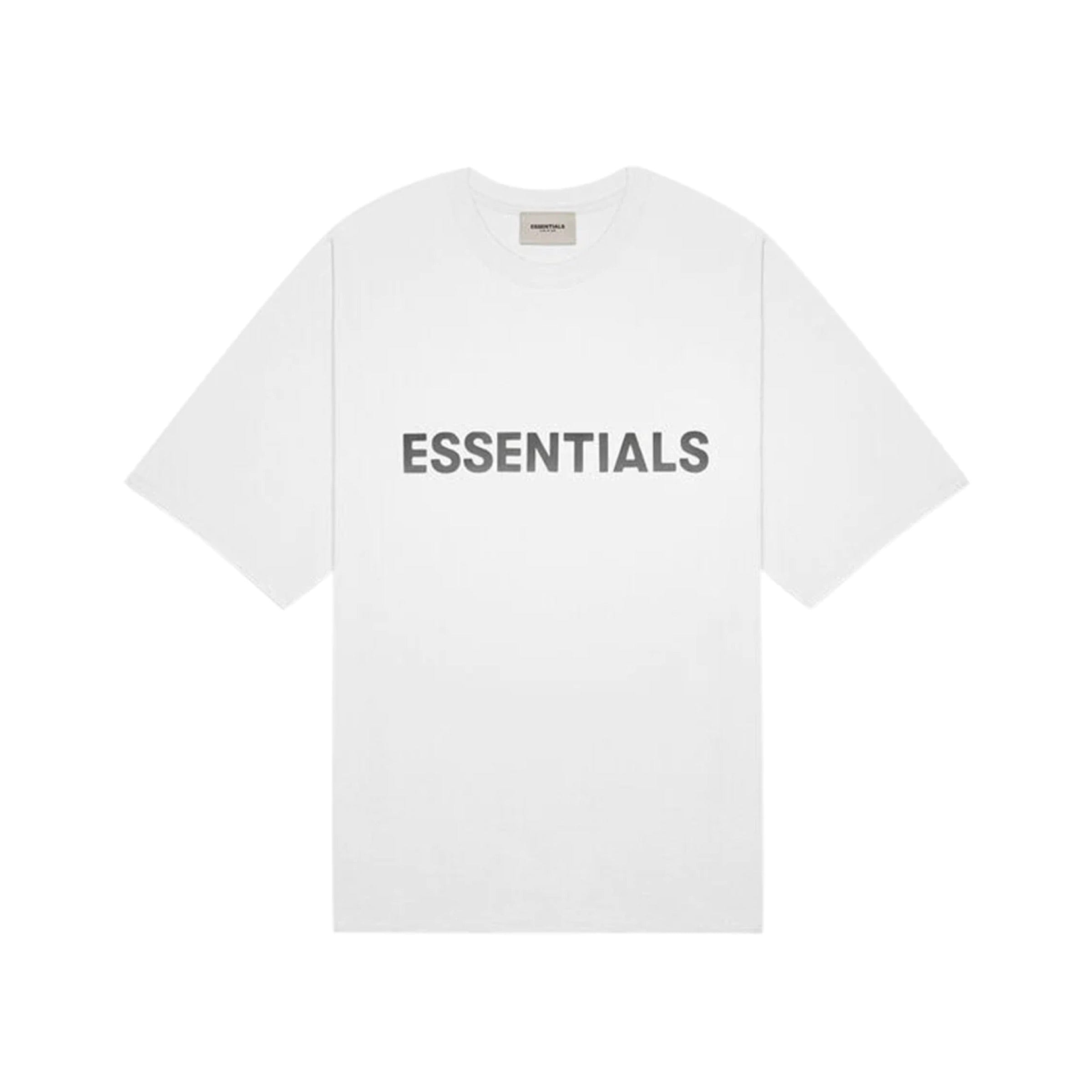 FEAR OF GOD ESSENTIALS 3D Silicon Applique T-Shirt - White