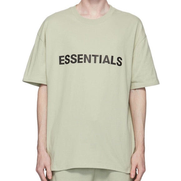 FEAR OF GOD ESSENTIALS 3D Silicon Applique Boxy T-Shirt - Sage