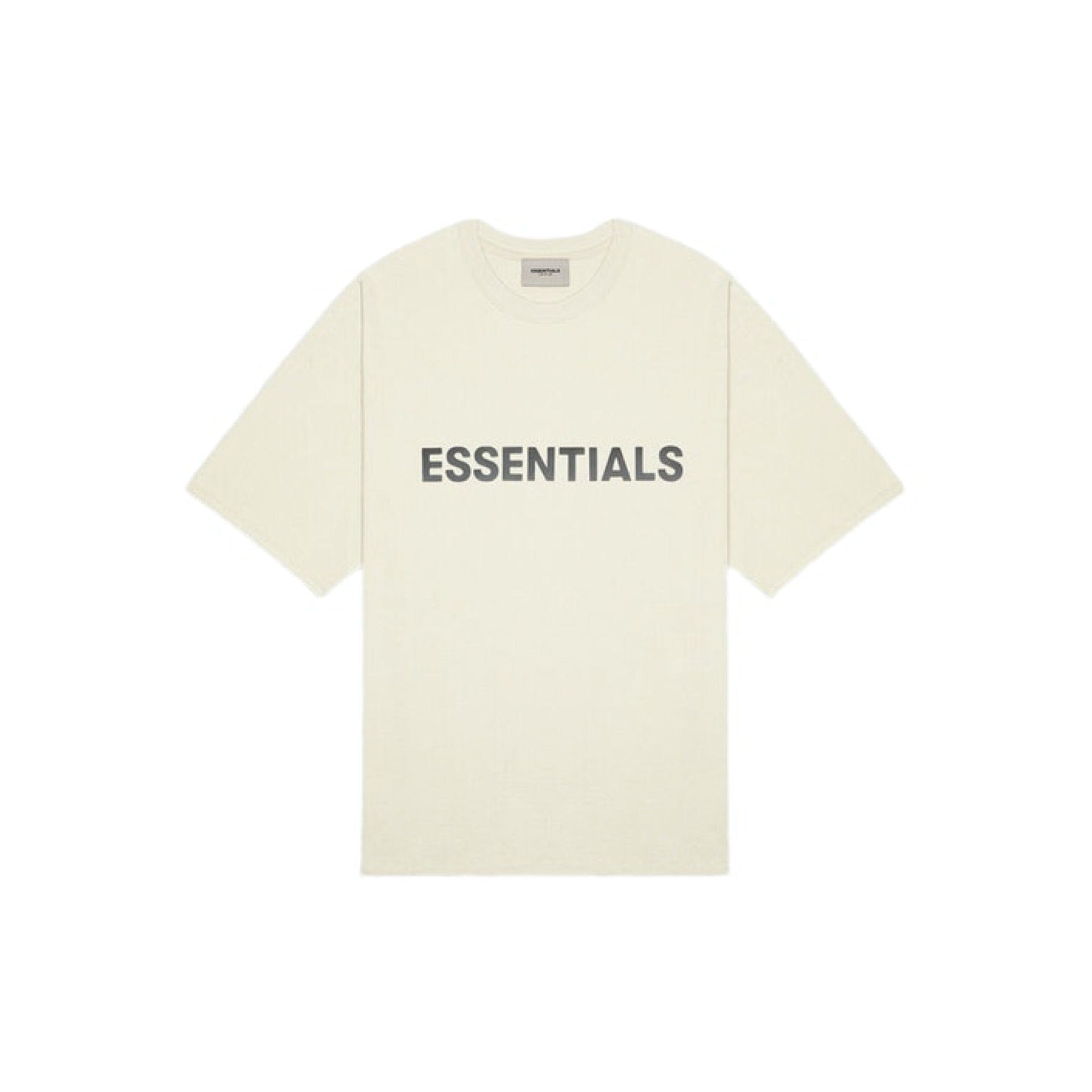FEAR OF GOD ESSENTIALS 3D Silicon Applique T-Shirt - Cream