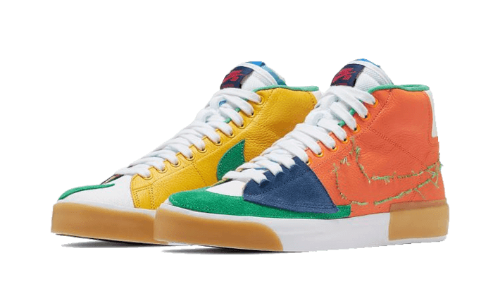 Nike SB Zoom Blazer Mid Edge Safety Orange University Gold