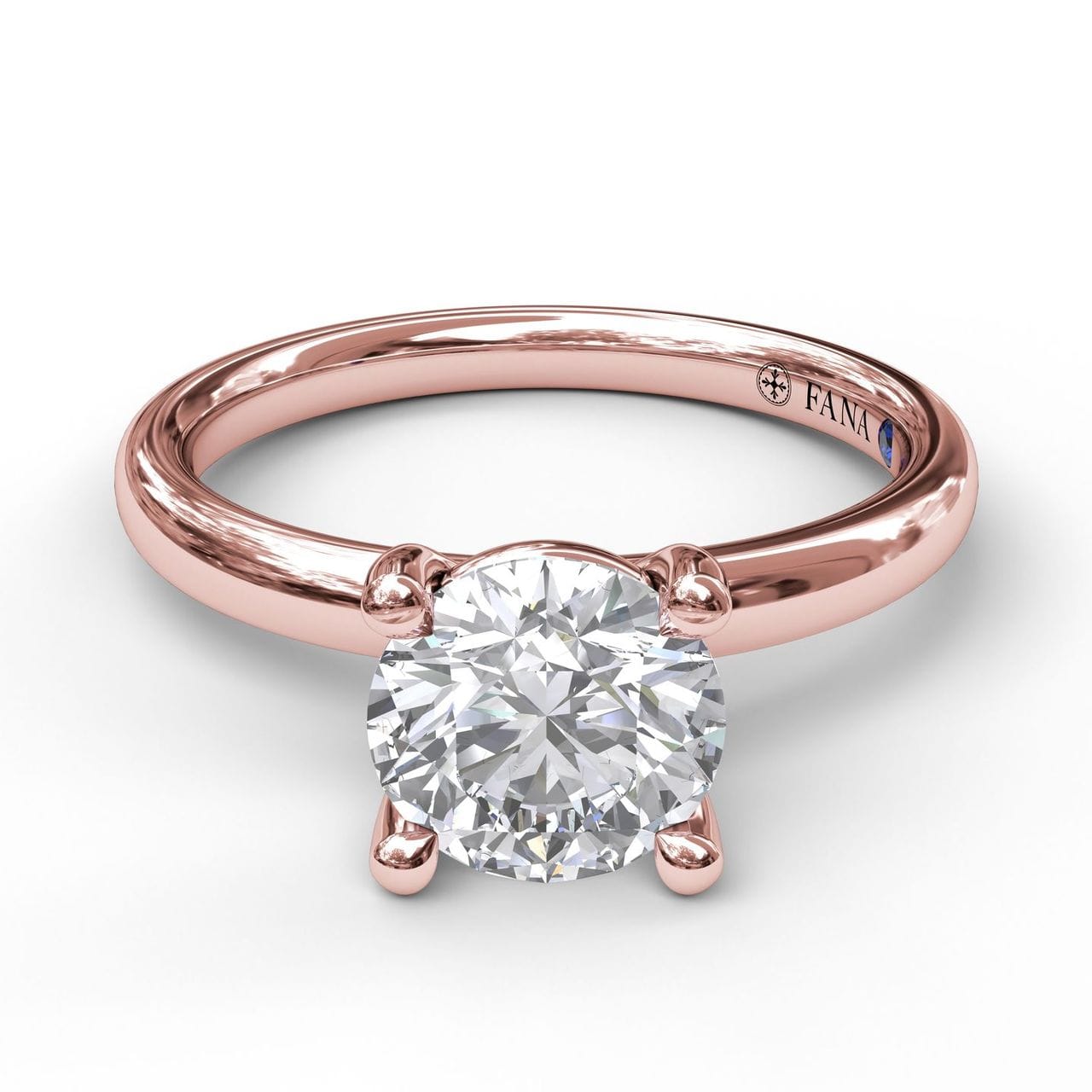 Fana Classic Round Cut Solitaire Engagement Ring