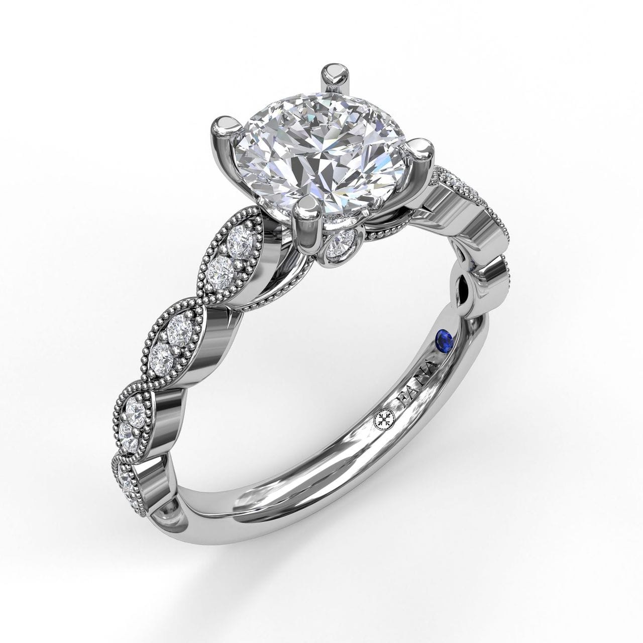 Fana Vintage Marquise Shaped Engagement Ring
