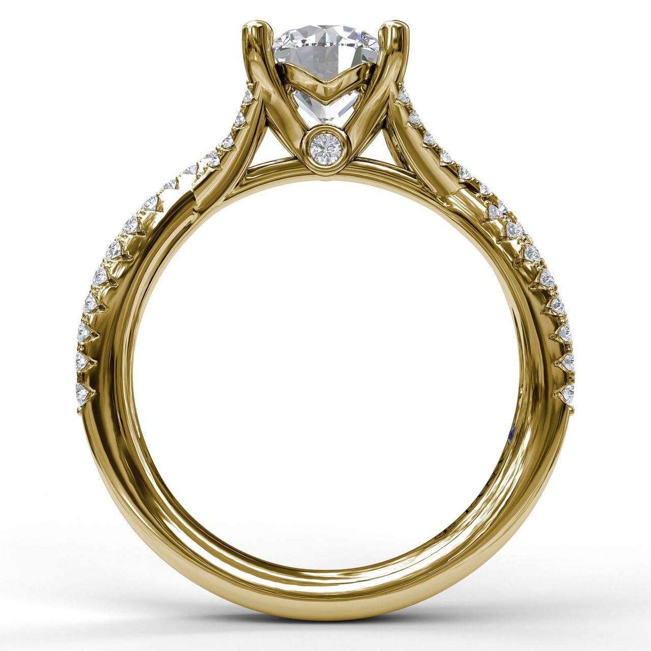Fana Twist Diamond Engagement Ring