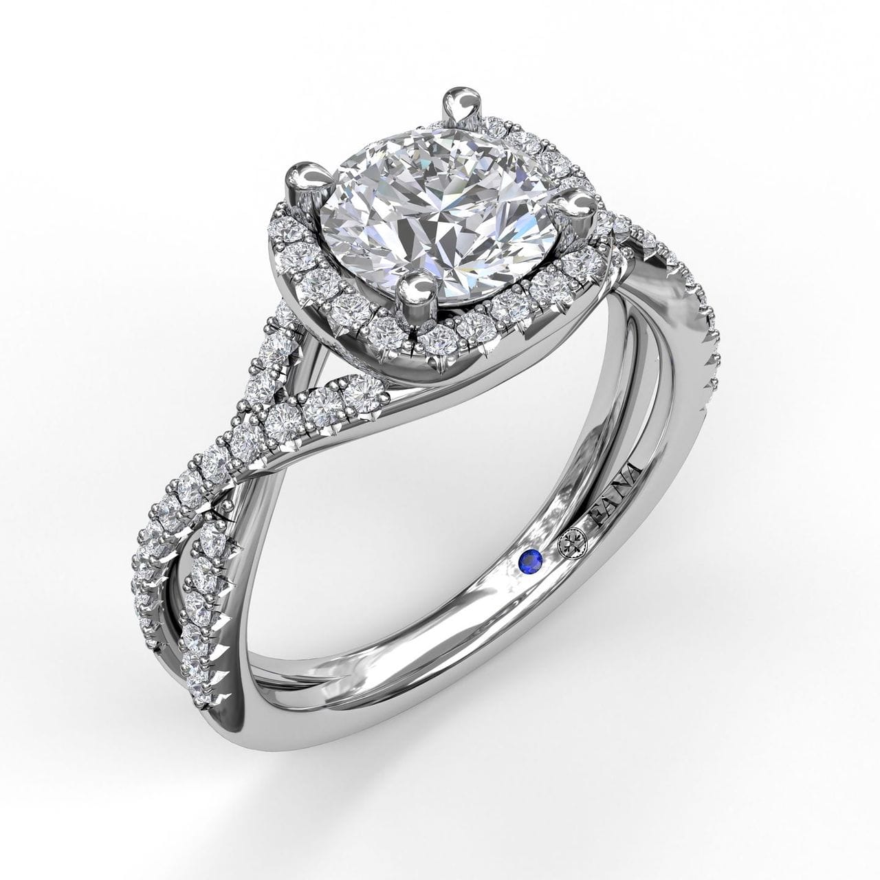 Fana Infinity Halo Engagement Ring