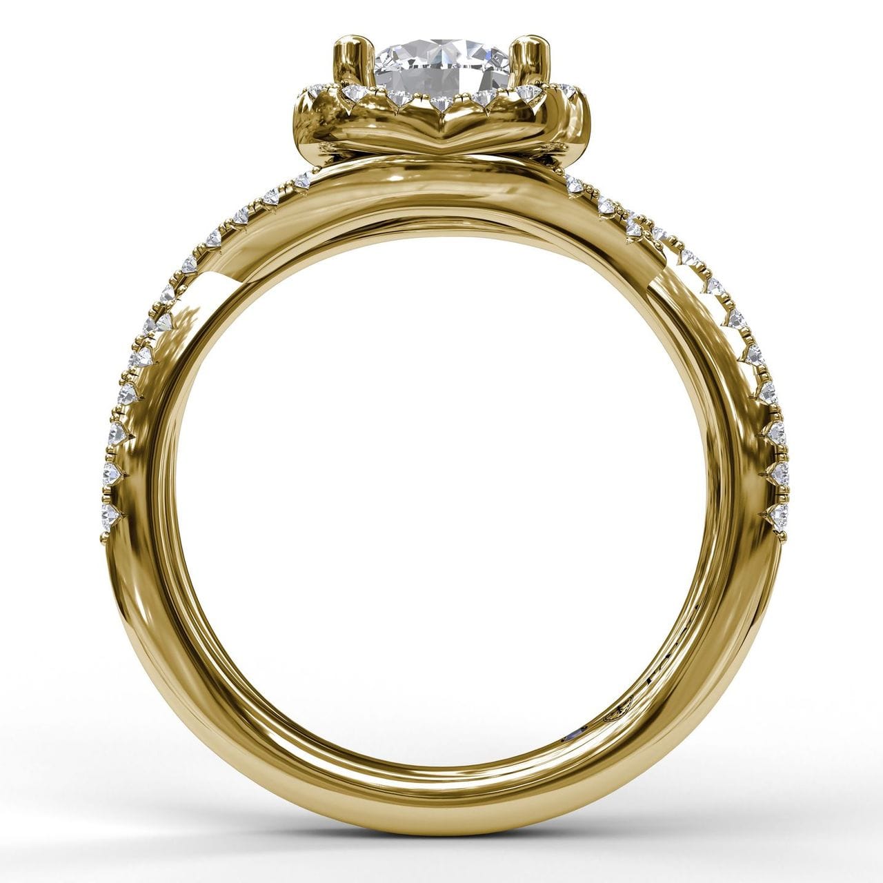 Fana Infinity Halo Engagement Ring