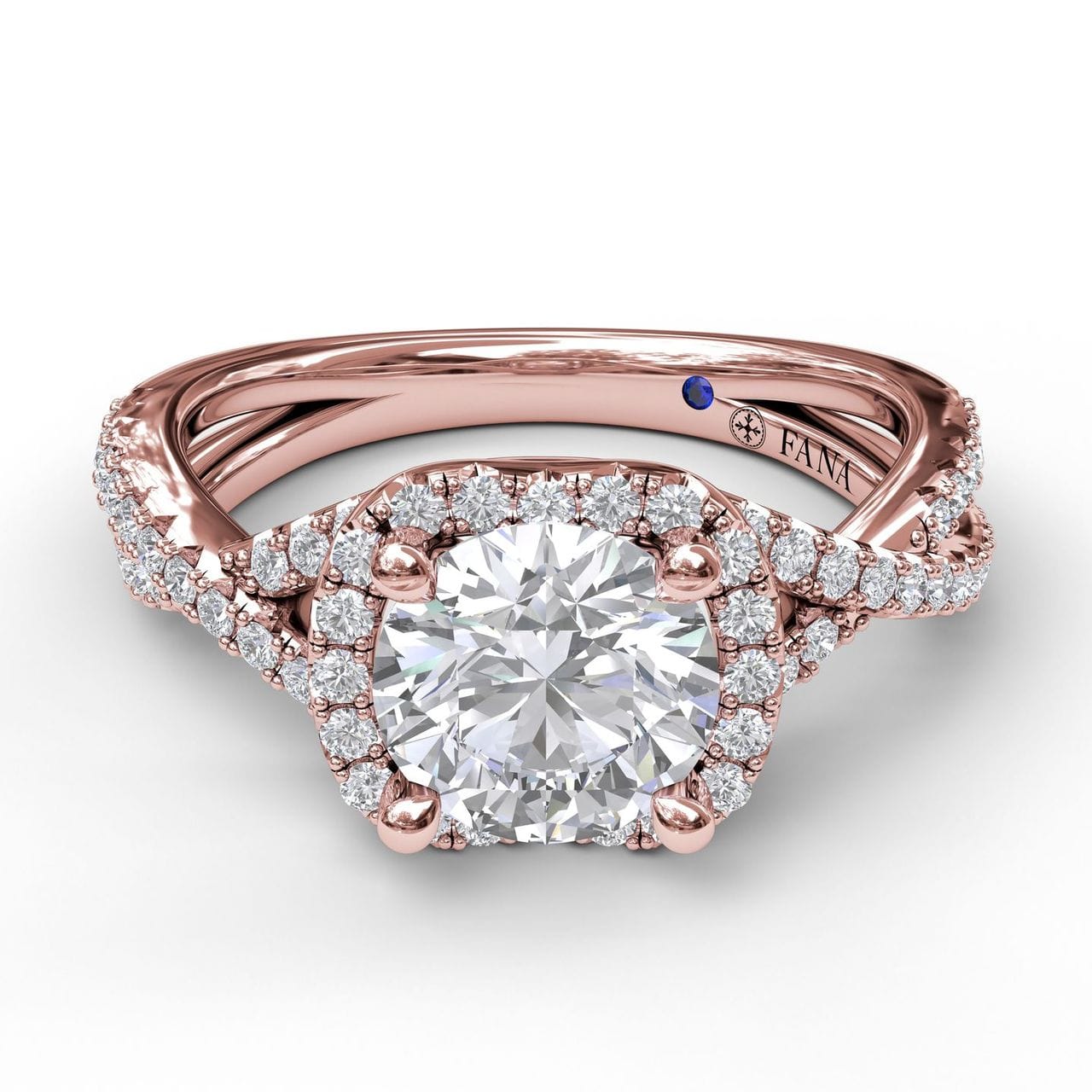Fana Infinity Halo Engagement Ring