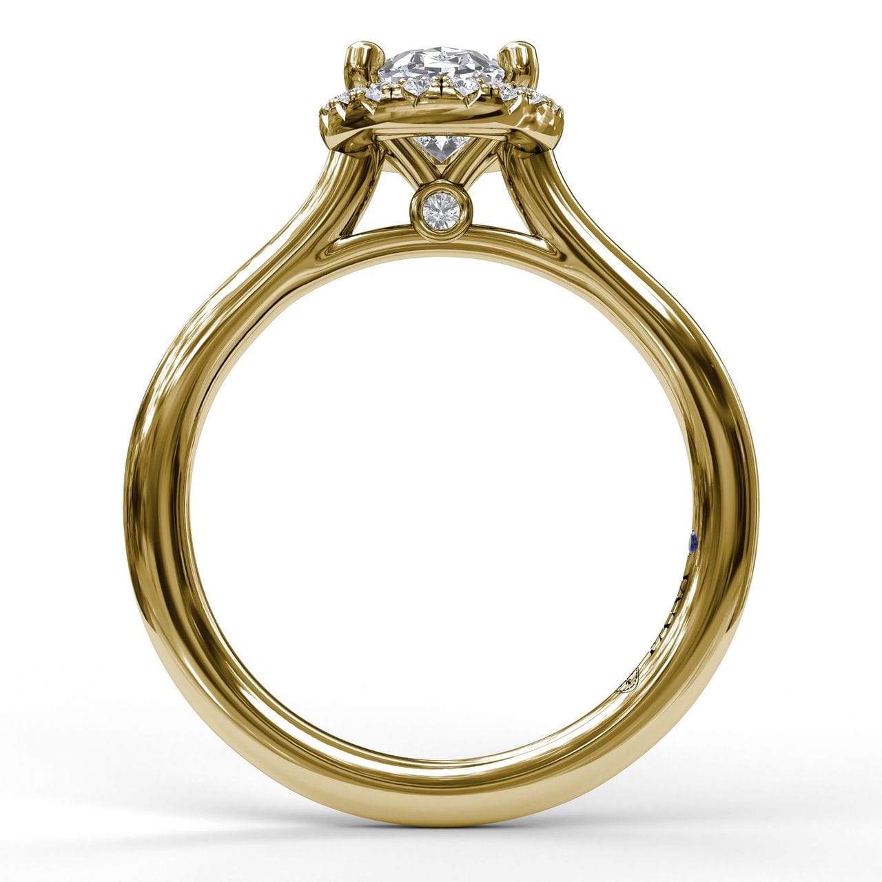Fana Oval Cut Halo Engagement Ring