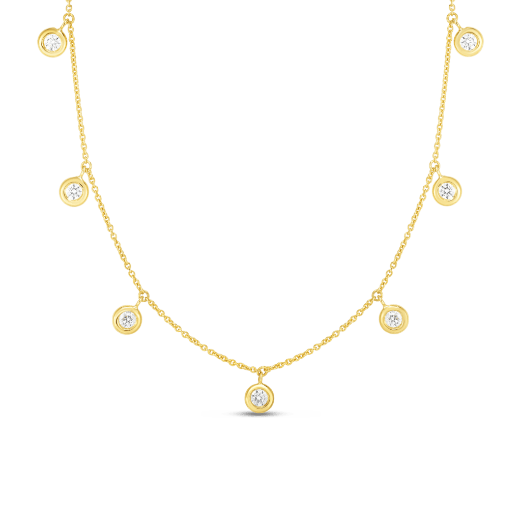 Roberto Coin 18K White Gold Diamond Dangle Necklace