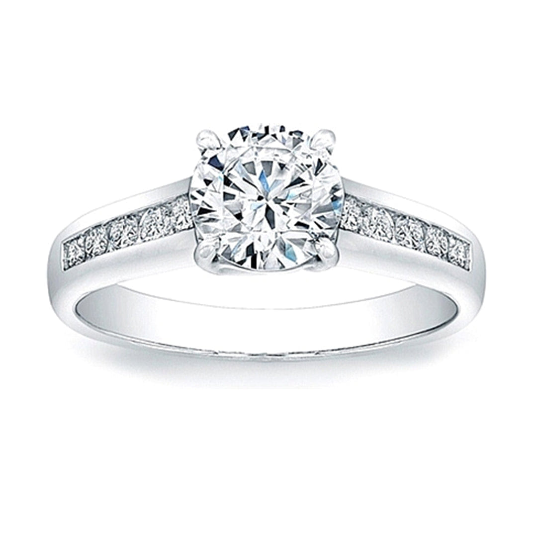 Vatche Channel Set X Prong Engagement Ring