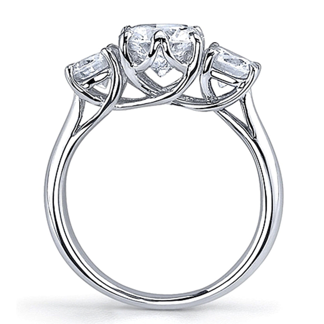 Vatche Three Stone .50ct Crown Engagement Ring