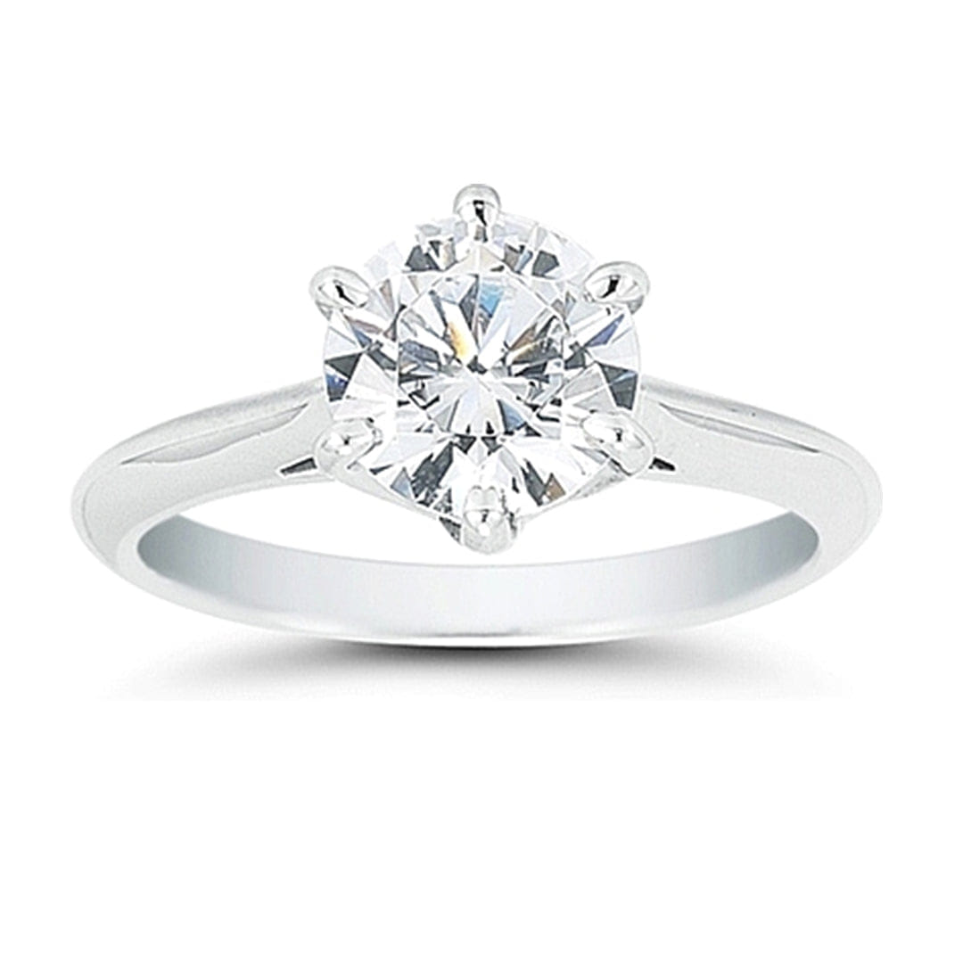Vatche Swan Solitaire Engagement Ring