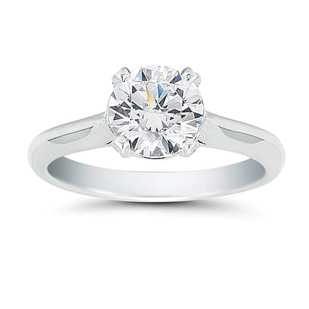 Vatche Solstice Solitaire Engagement Ring with Pave Accents