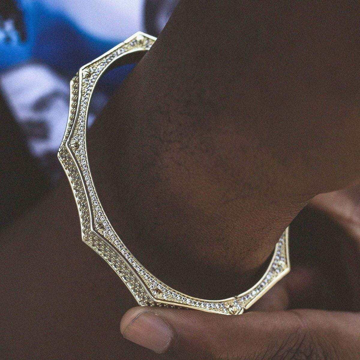 GLD PROMO Wave Bracelet in Yellow Gold