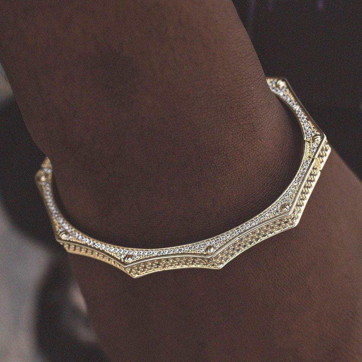 GLD PROMO Wave Bracelet in Yellow Gold