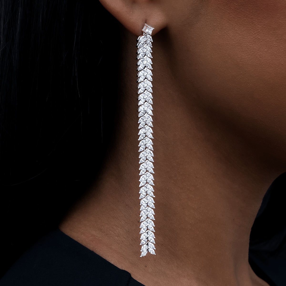 GLD PROMO - WOMEN Herringbone Dangle Earring