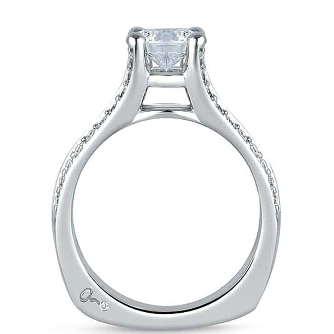 A.Jaffe Split Shank Diamond Engagement Ring