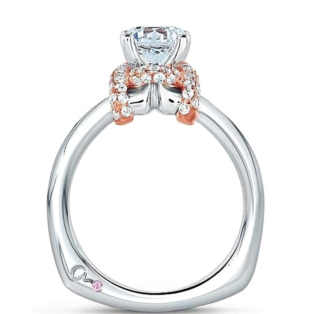 A.Jaffe Rose Gold Diamond Engagement Ring