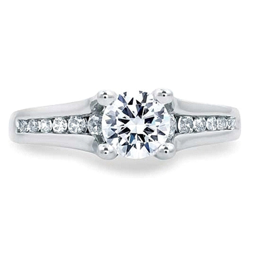 A.Jaffe Channel Set Diamond Engagement Ring