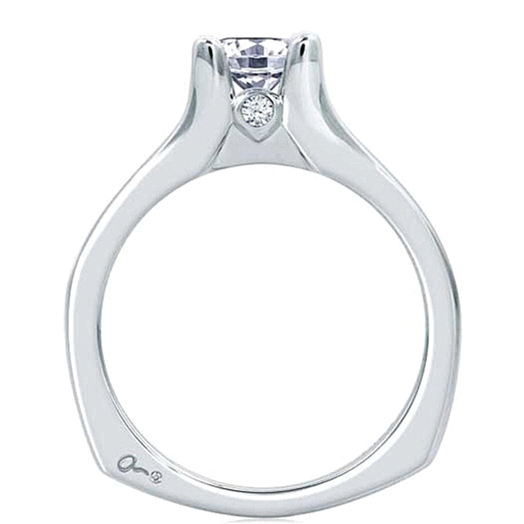 A.Jaffe Channel Set Diamond Engagement Ring