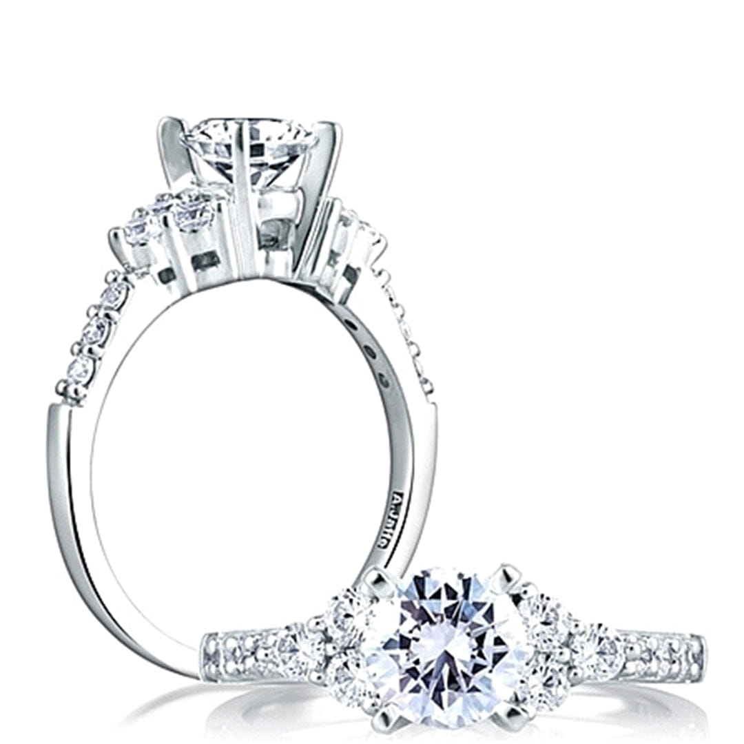 A.Jaffe Prong Set Diamond Engagement Ring Setting
