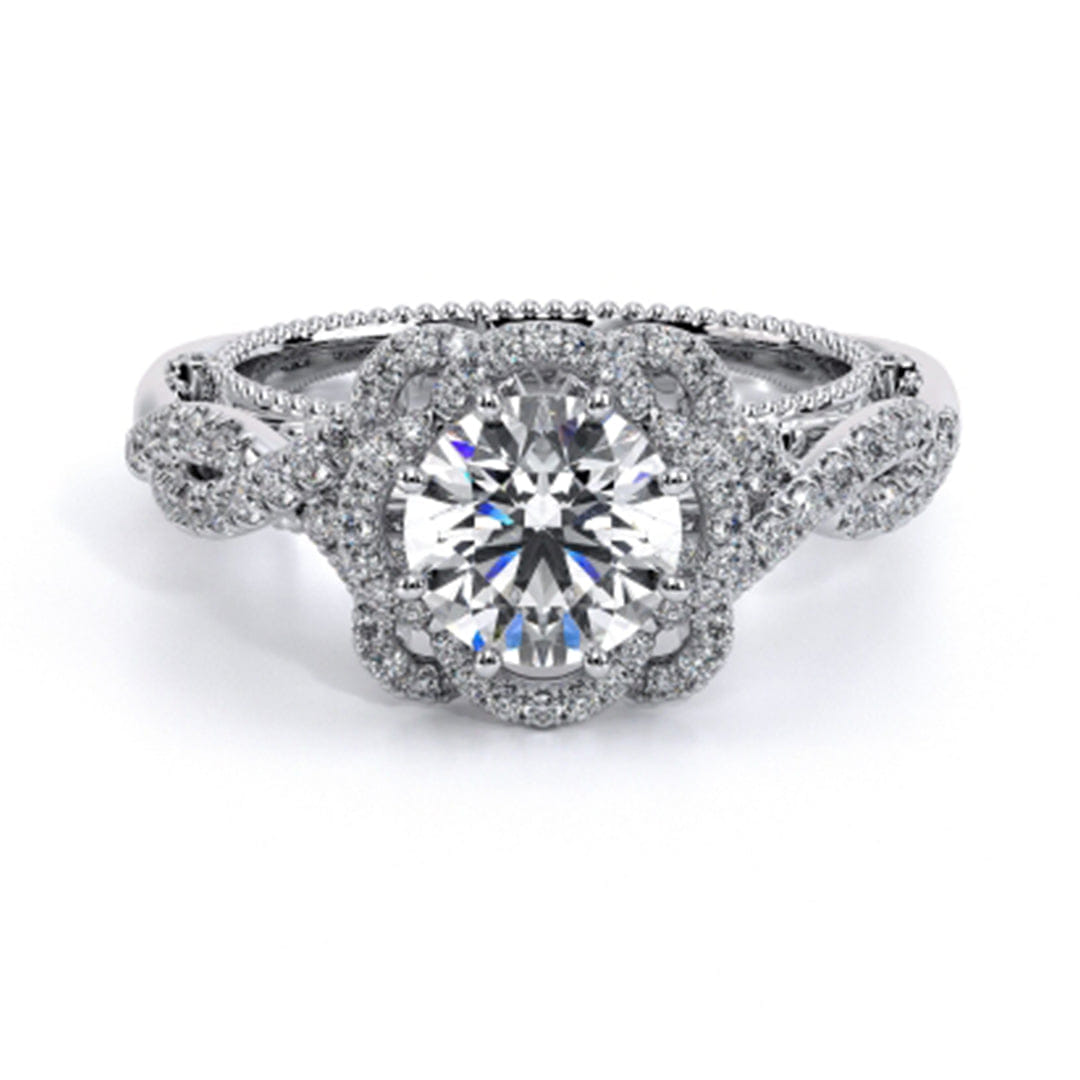 Verragio Halo Twist Engagement Ring