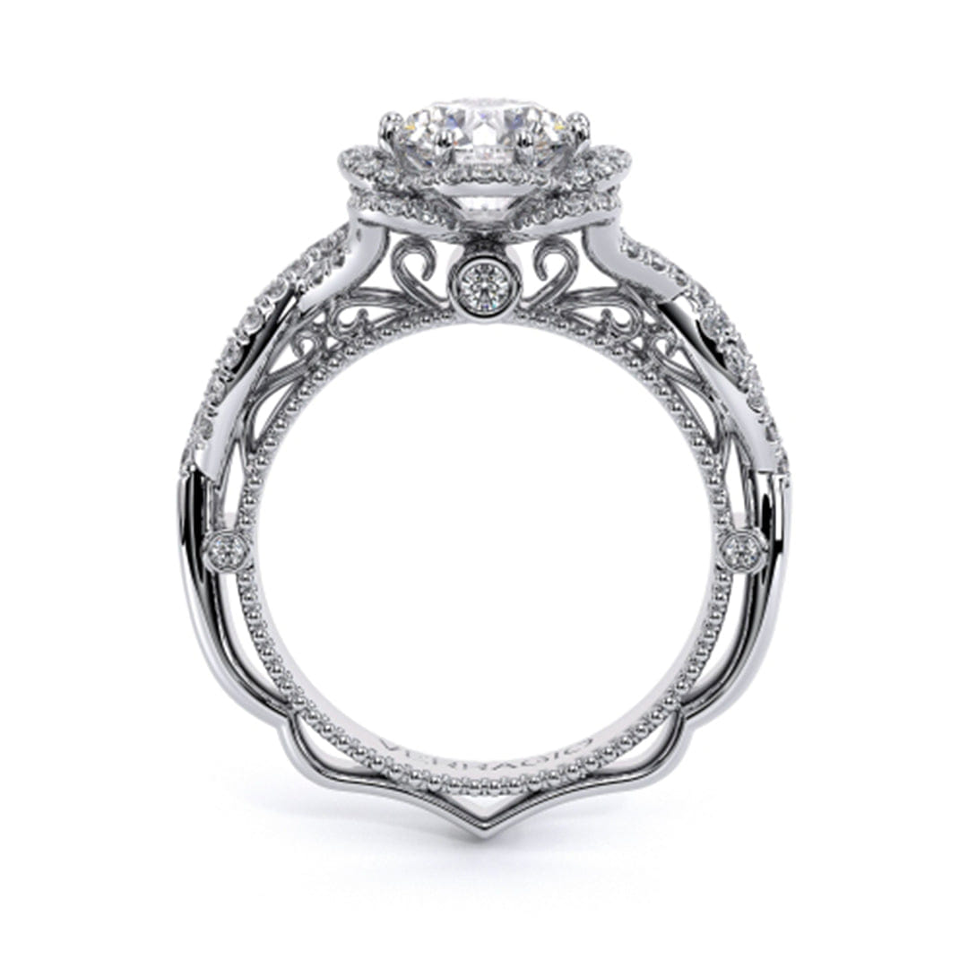 Verragio Halo Twist Engagement Ring