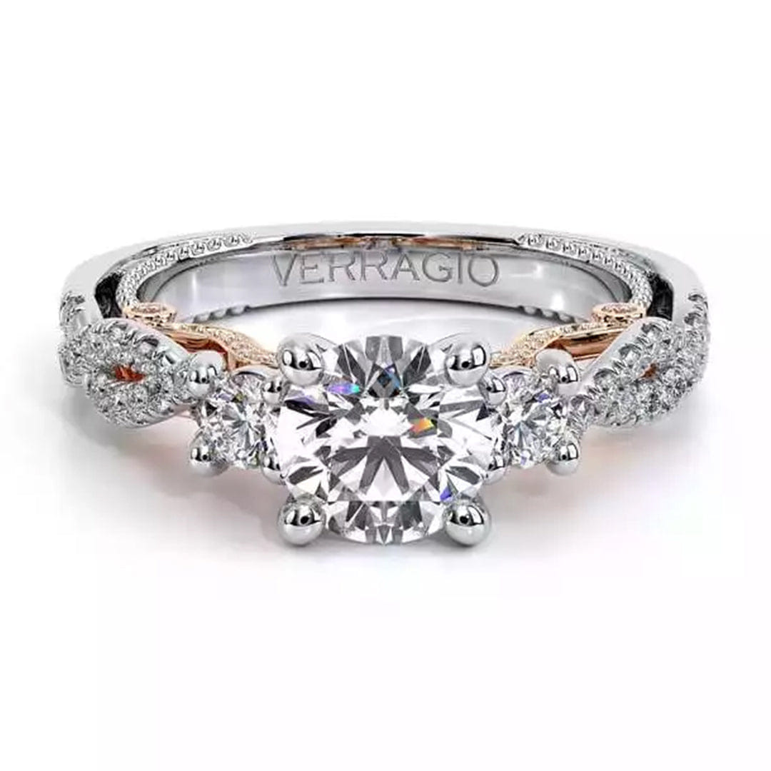 Verragio Three Stone Twist Engagement Ring