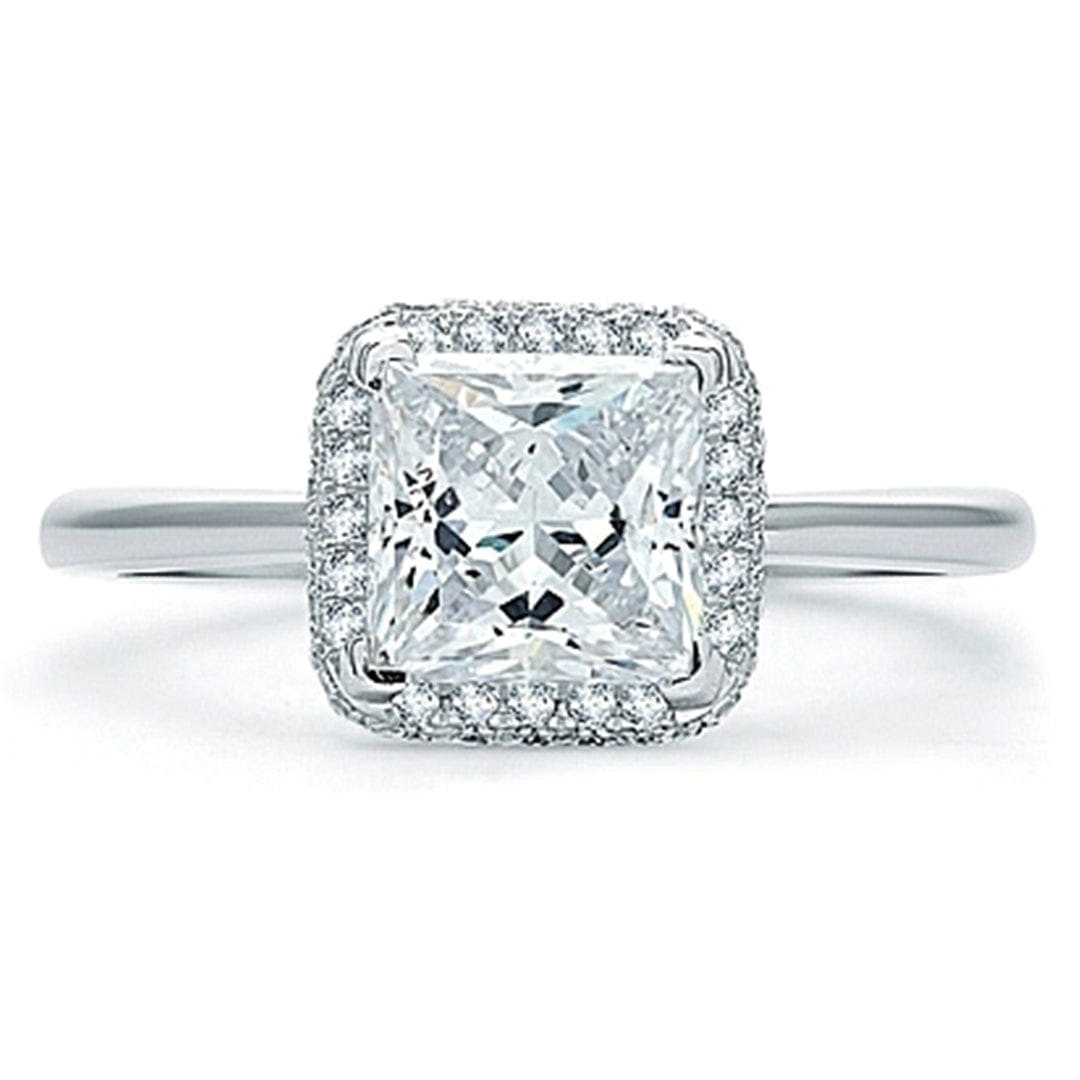 A.Jaffe Pave Diamond Engagement Ring