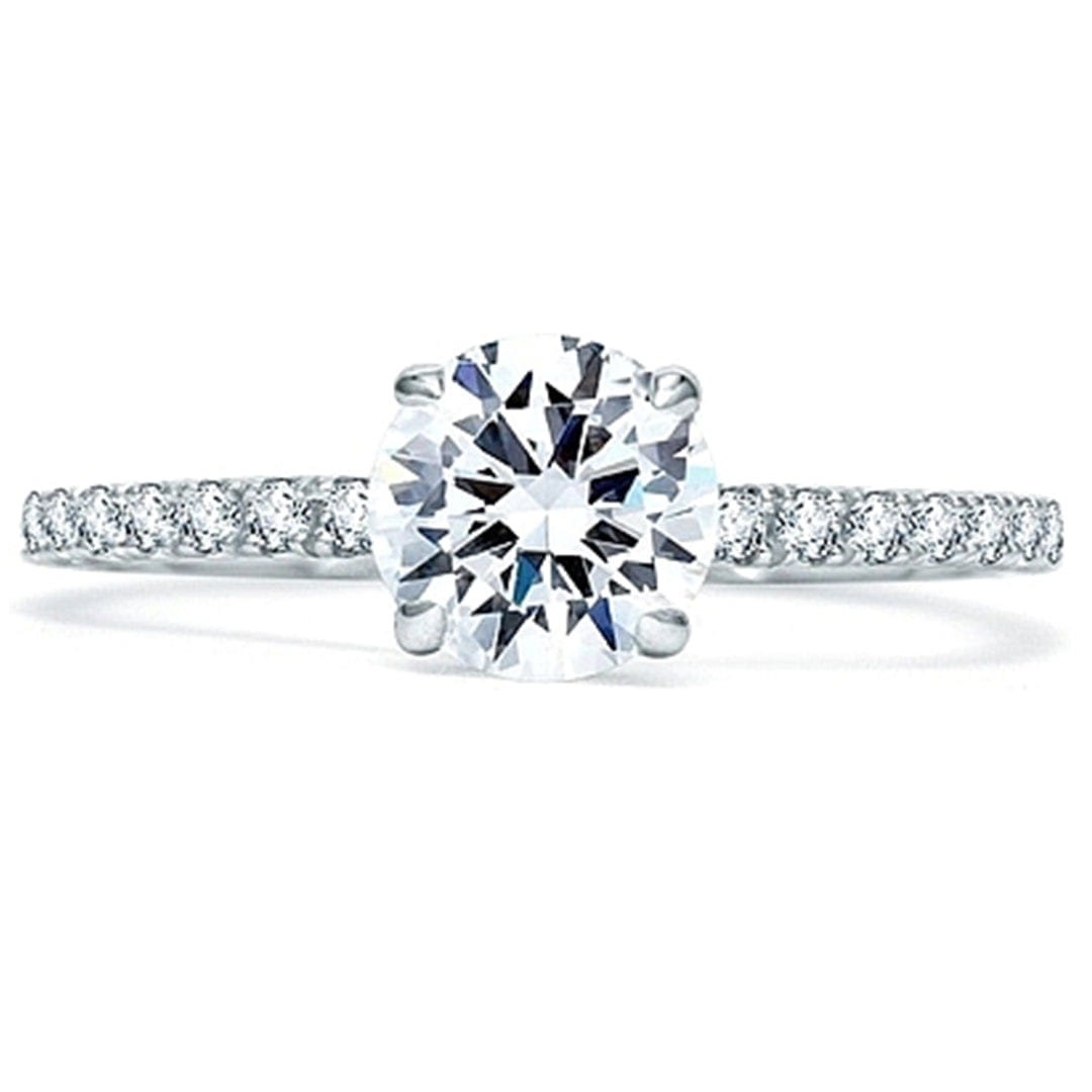 A.Jaffe Pave Set Diamond Engagement Ring
