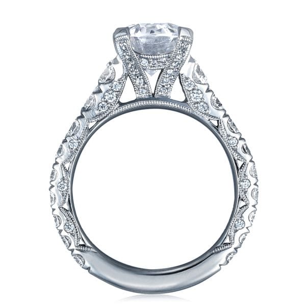 Tacori RoyalT Graduated Prong Set Oval Diamond Engagement Ring