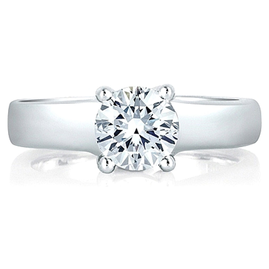 A.Jaffe French Solitaire Diamond Engagement Ring