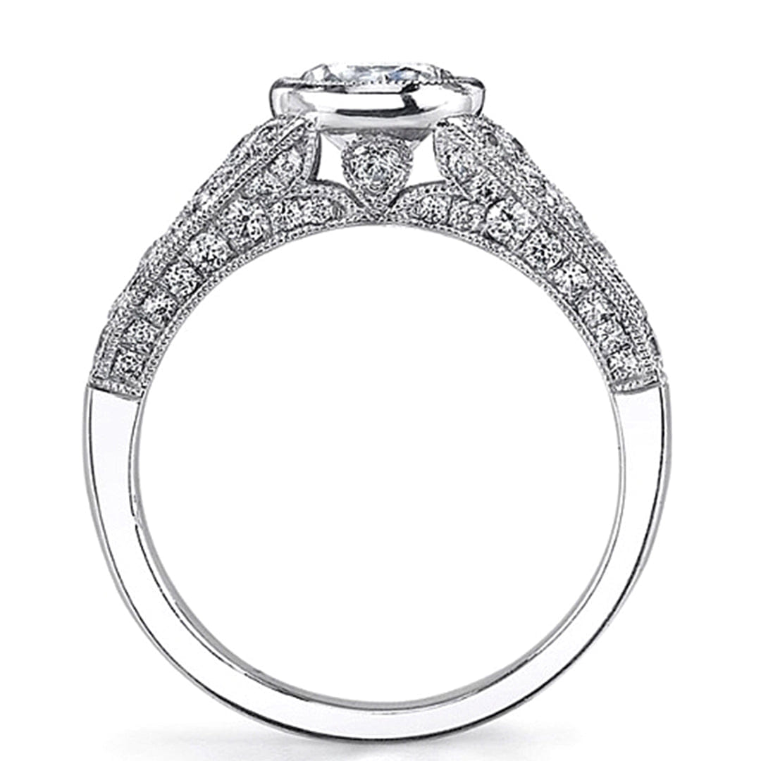Sylvie Bezel Set Diamond Engagement Ring