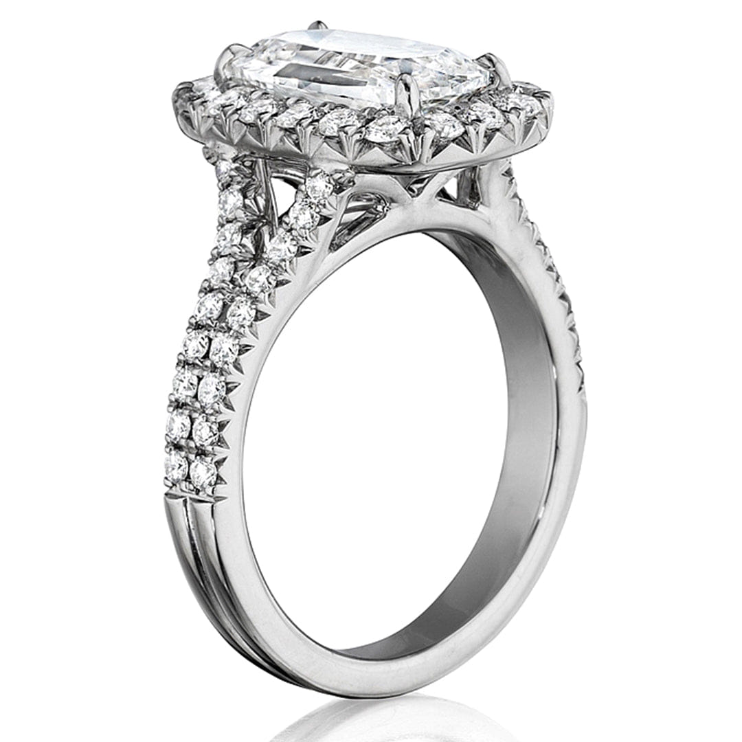 Henri Daussi Split Shank Diamond Engagement Ring