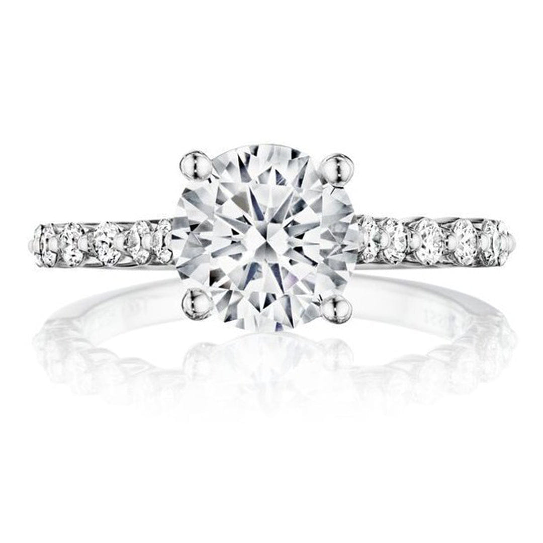 Henri Daussi Prong Set Diamond Engagement Ring