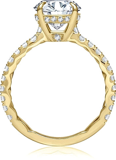 A.Jaffe Pave Diamond Engagement Ring Setting