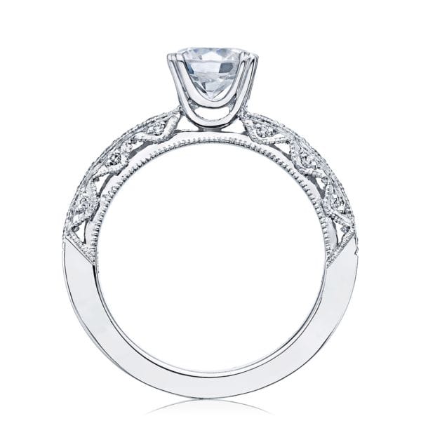 Tacori Engagement Ring with Pave Set Diamonds