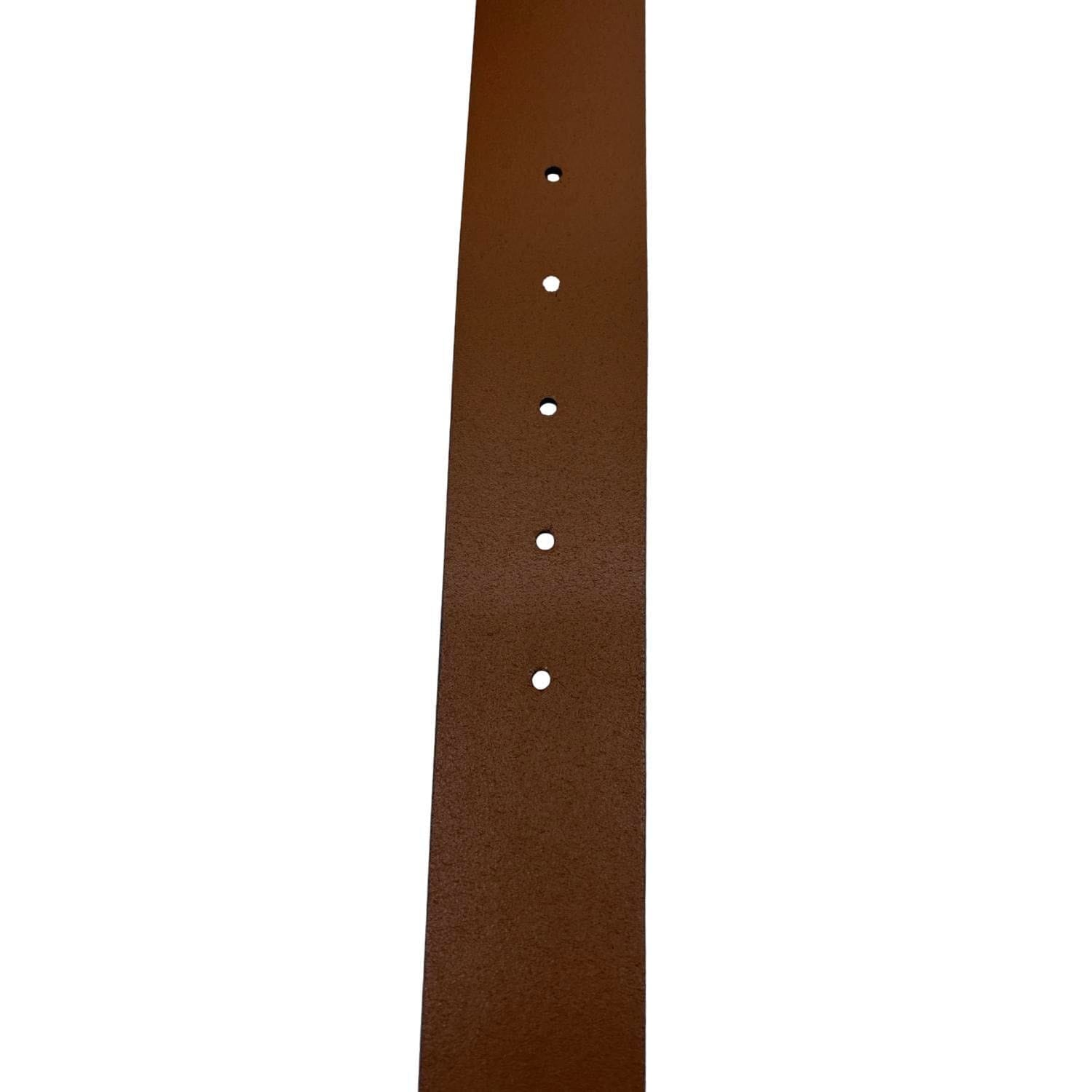 GUCCI Interlocking G Leather Belt Brown 546389 Size 95/38