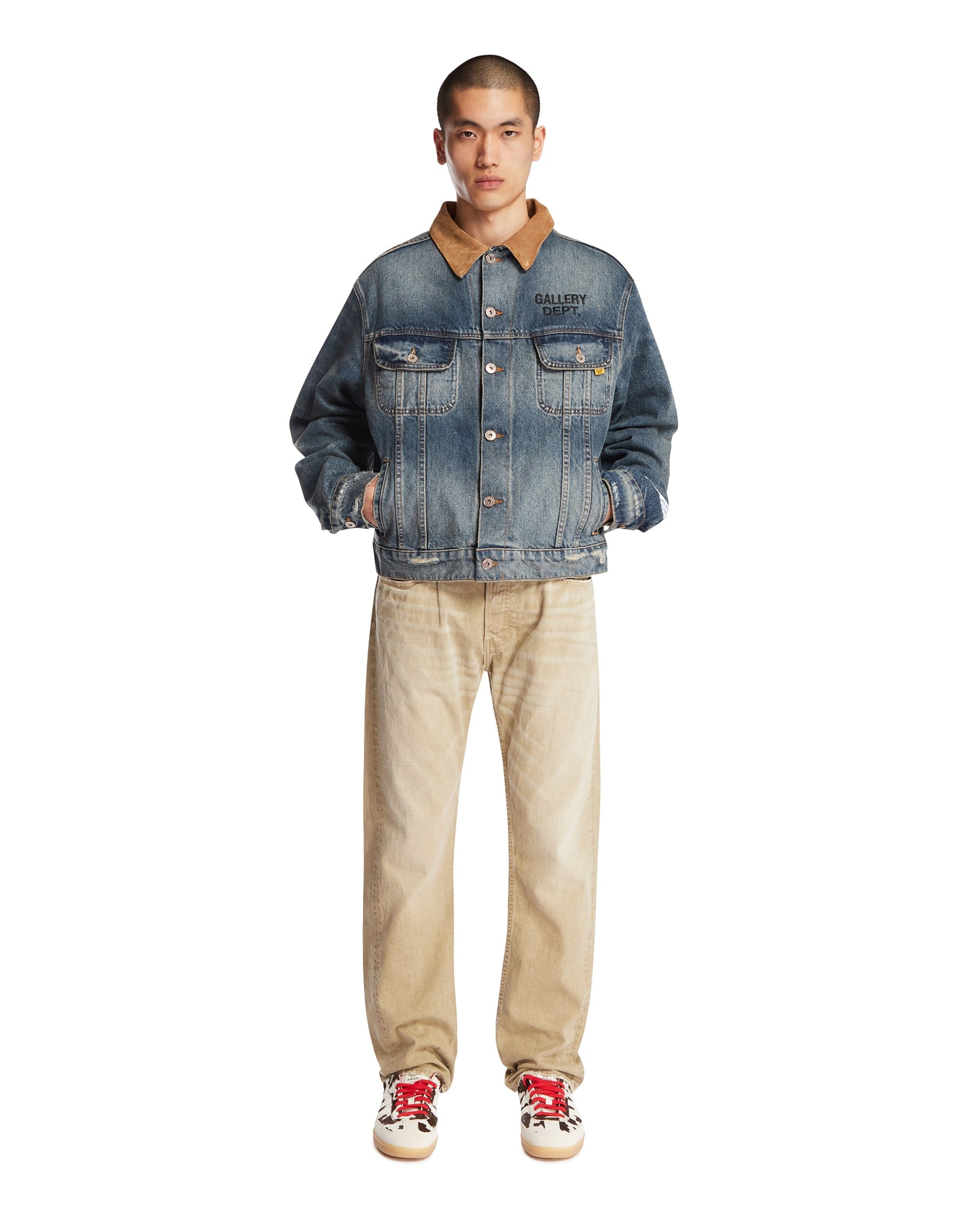 ANTIK DENIM Jeans A Gamba Dritta Beige