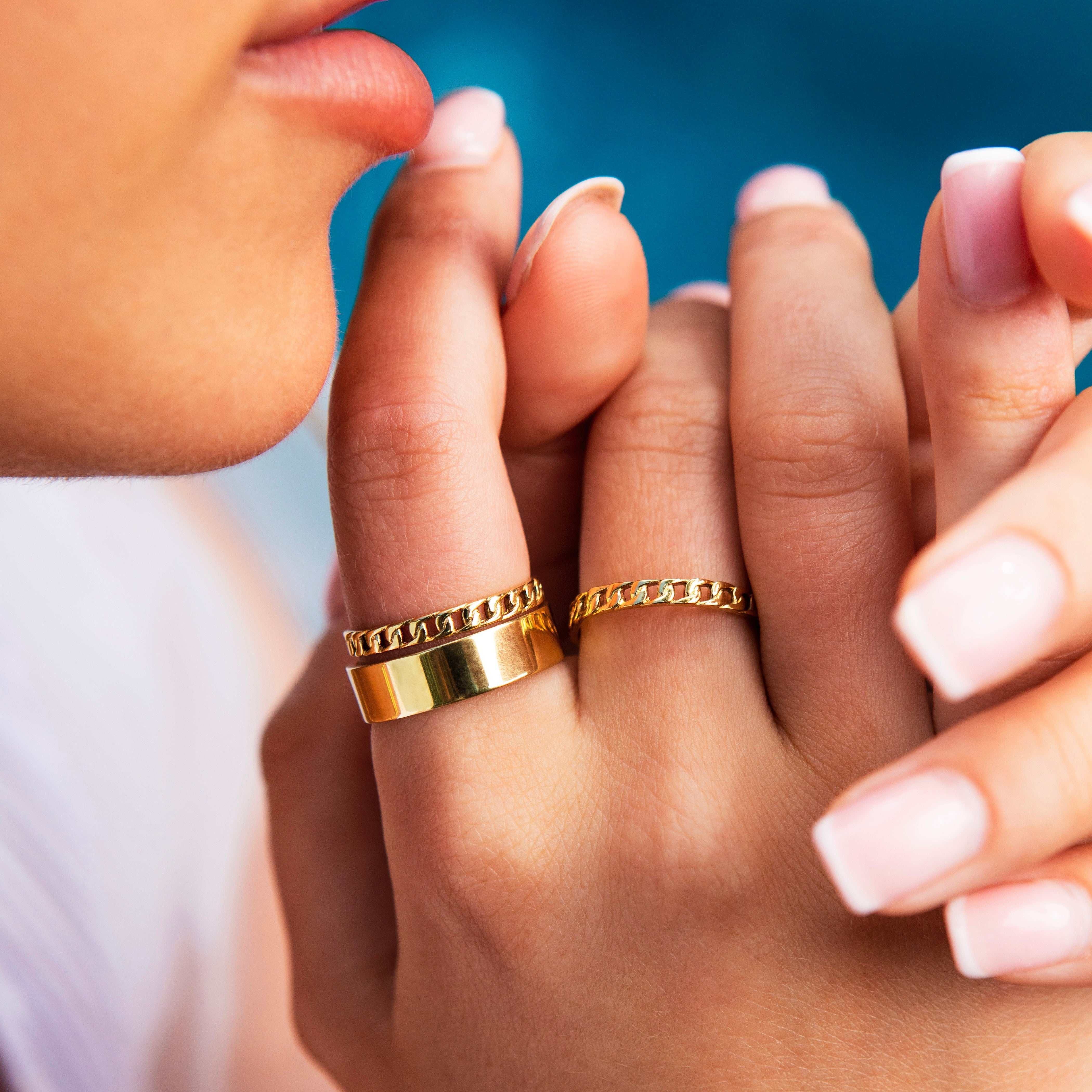 GLD PROMO SETS - WOMEN Flat Band Ring