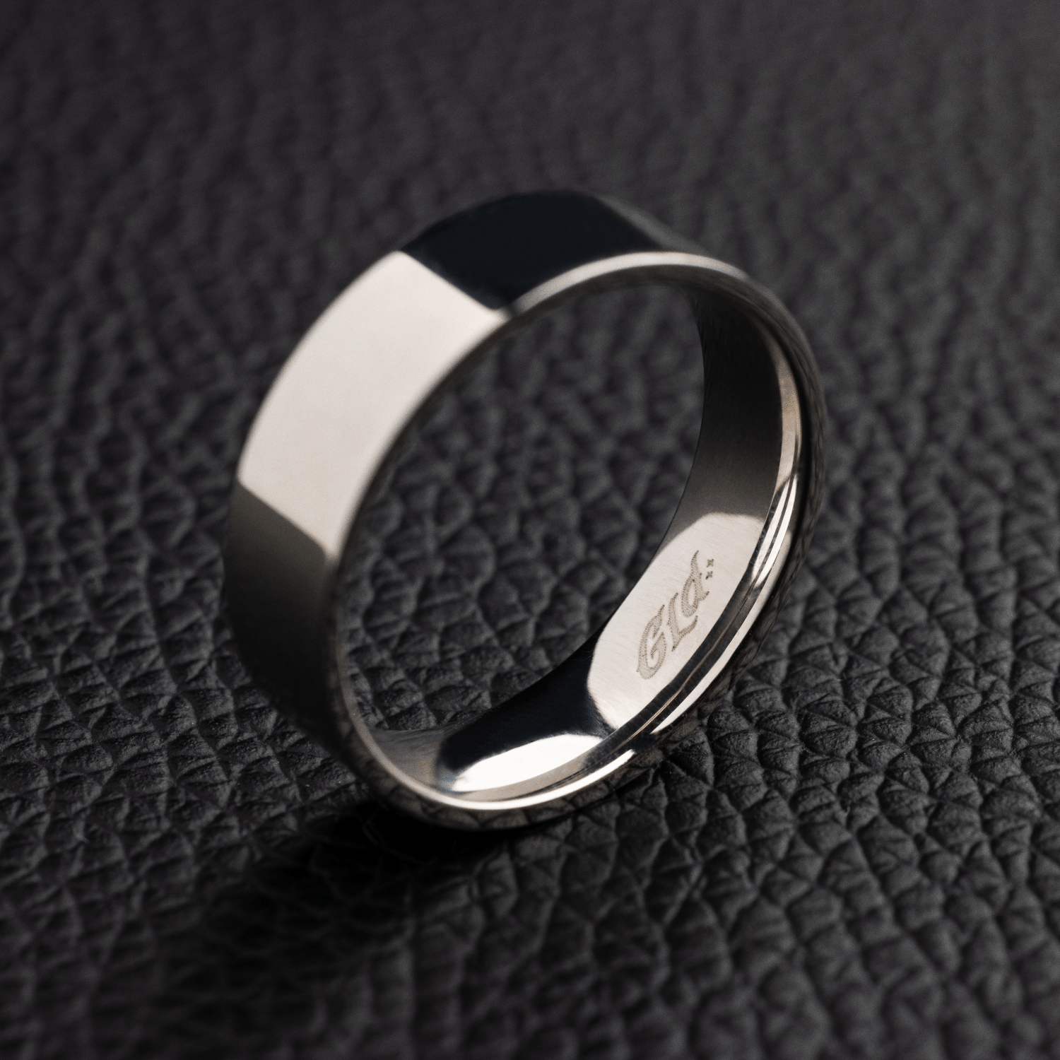 GLD PROMO SETS - WOMEN Flat Band Ring in White Gold