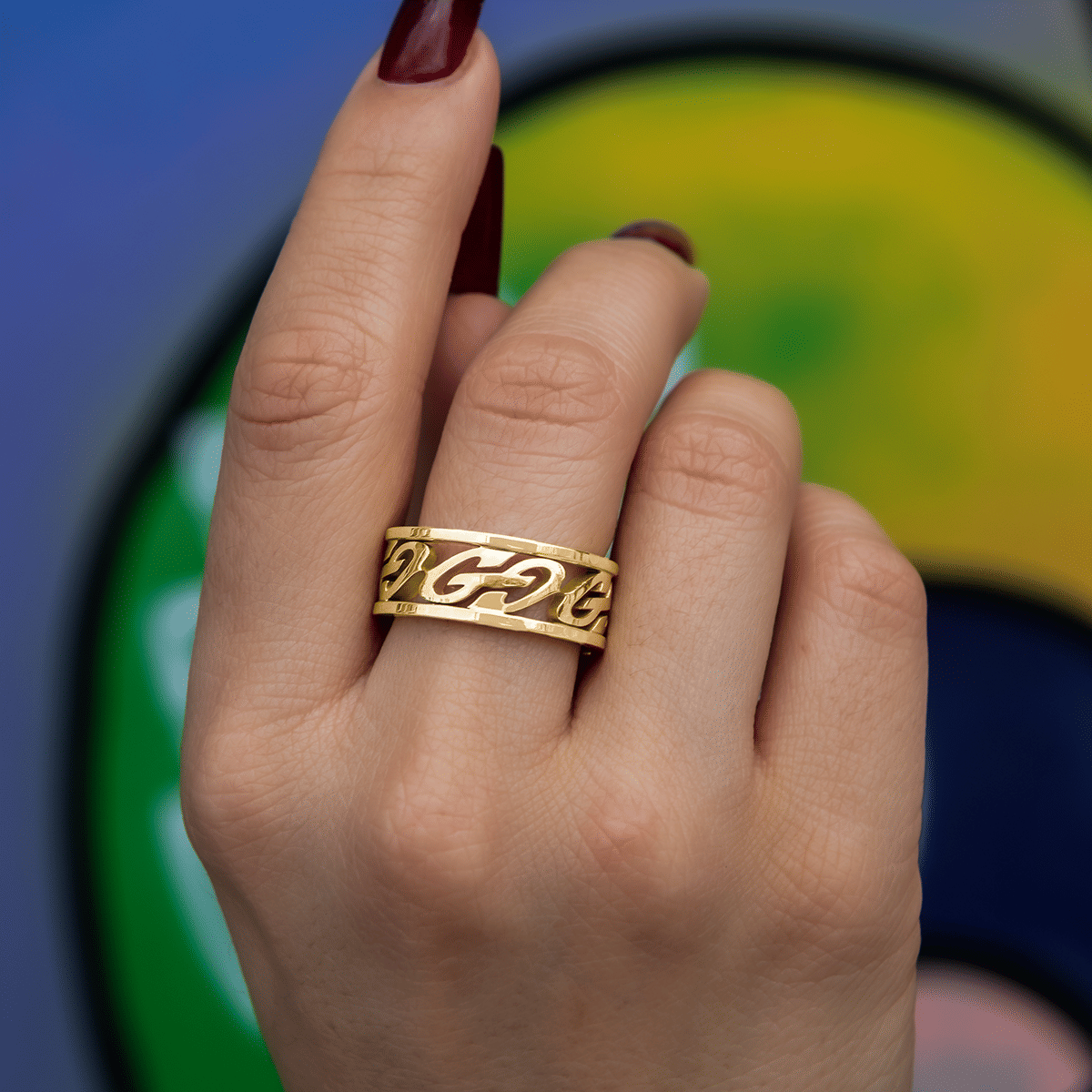 GLD PROMO SETS - WOMEN GG Logo Ring in Yellow Gold