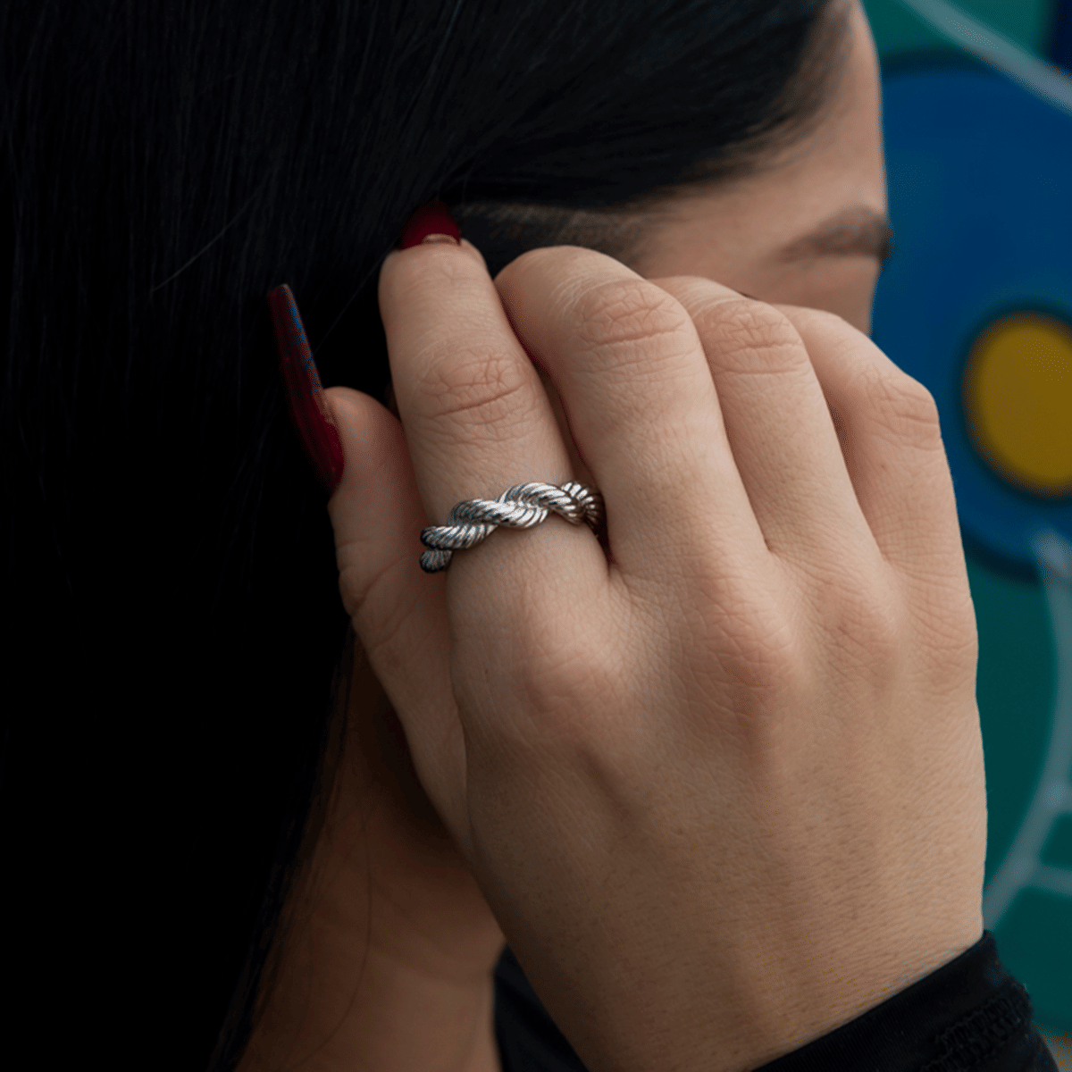 GLD PROMO SETS - WOMEN 6MM Rope Ring in White Gold