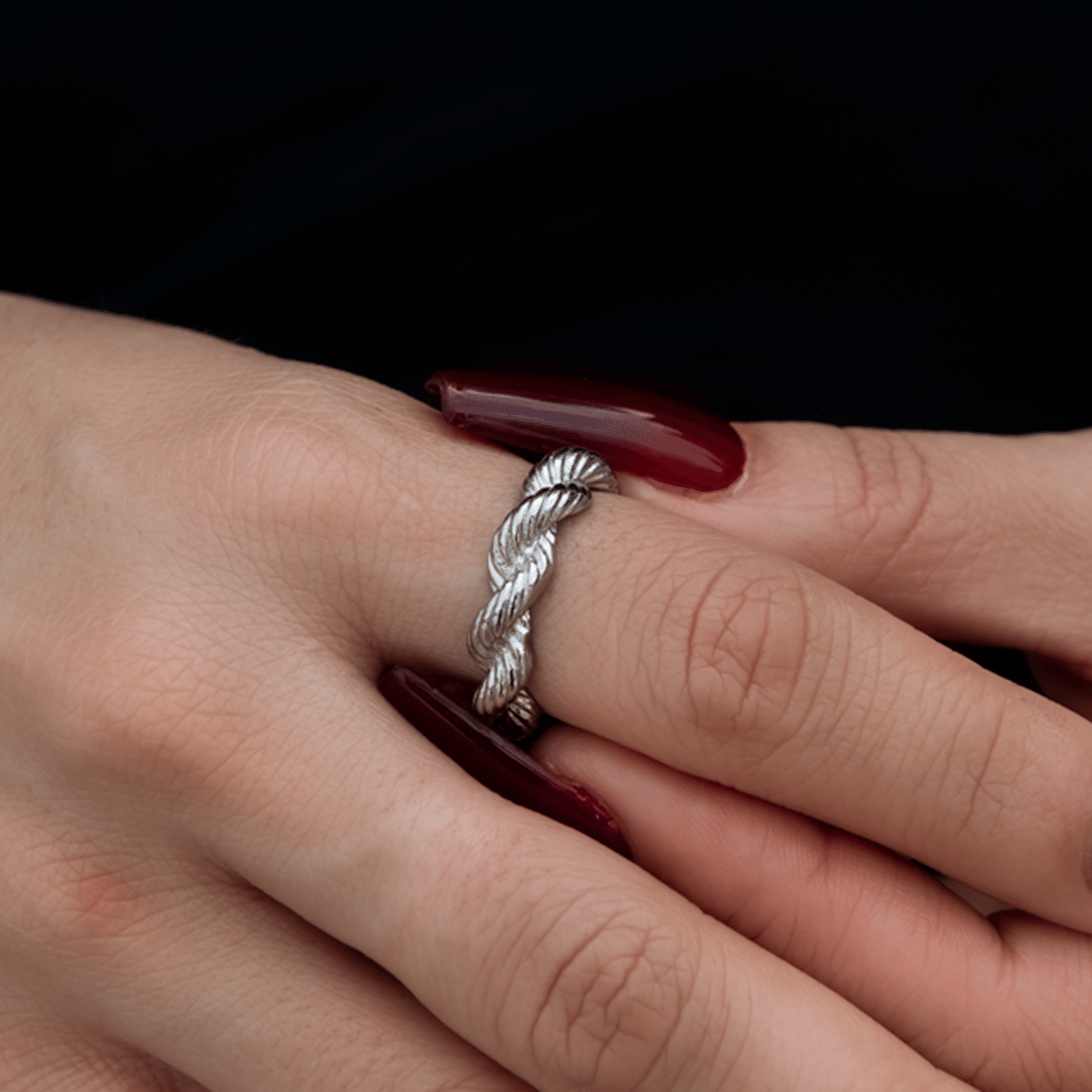 GLD PROMO SETS - WOMEN 6MM Rope Ring in White Gold