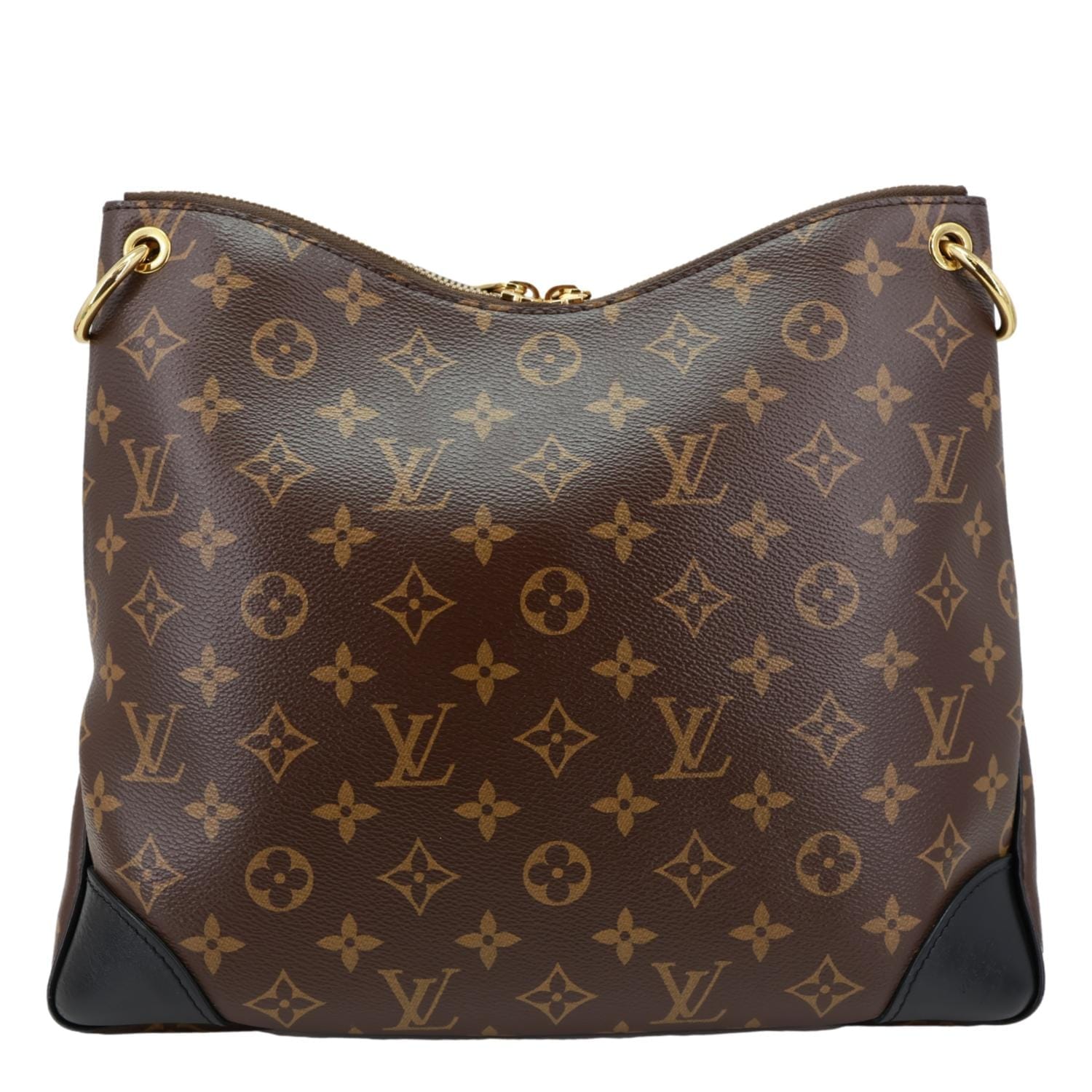 LOUIS VUITTON Odeon NM MM Monogram Canvas Shoulder Bag Black