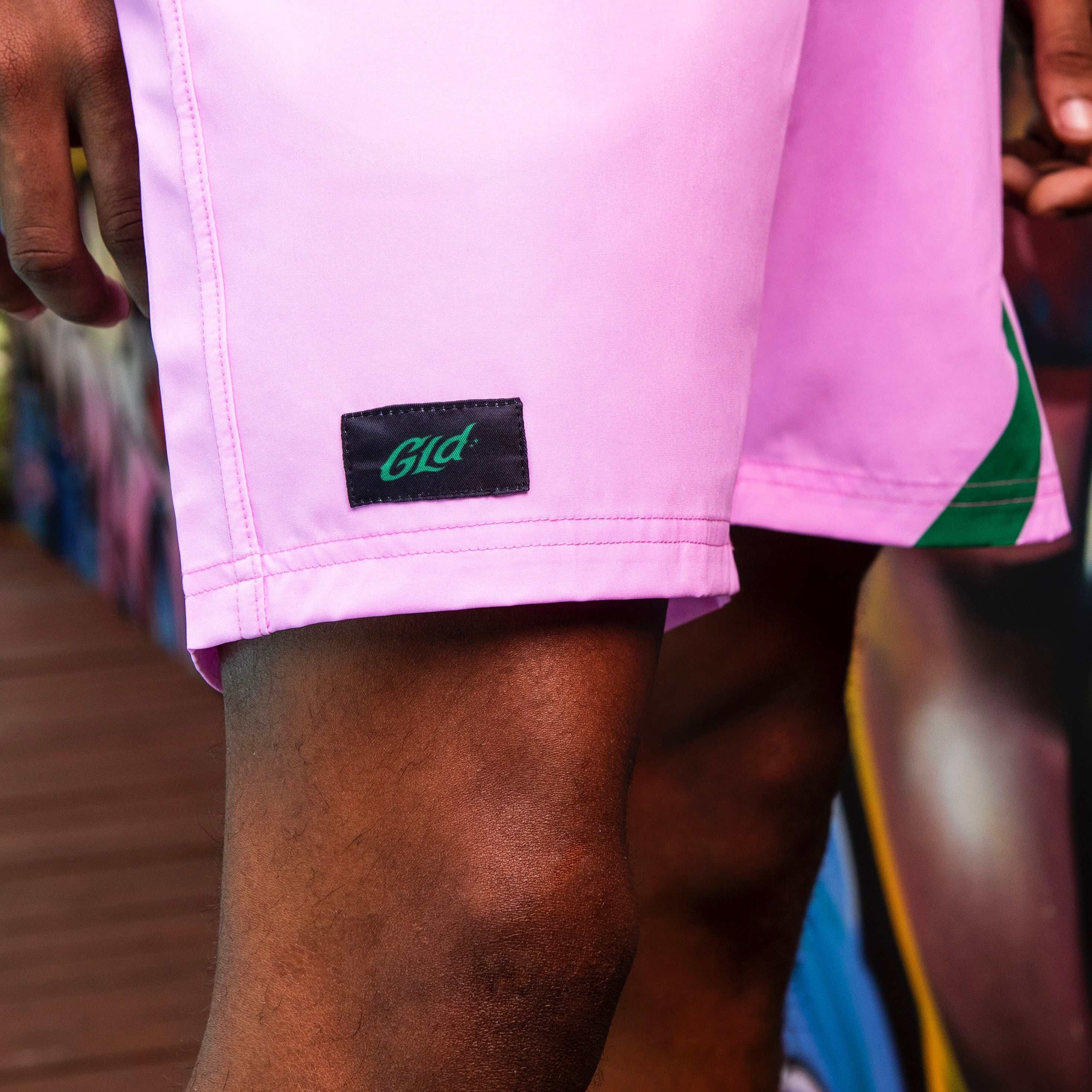 GLD PROMO Neon Pink Summer Board Shorts