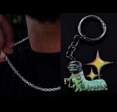 GLD PROMO Box Chain + Caterpillar Keychain