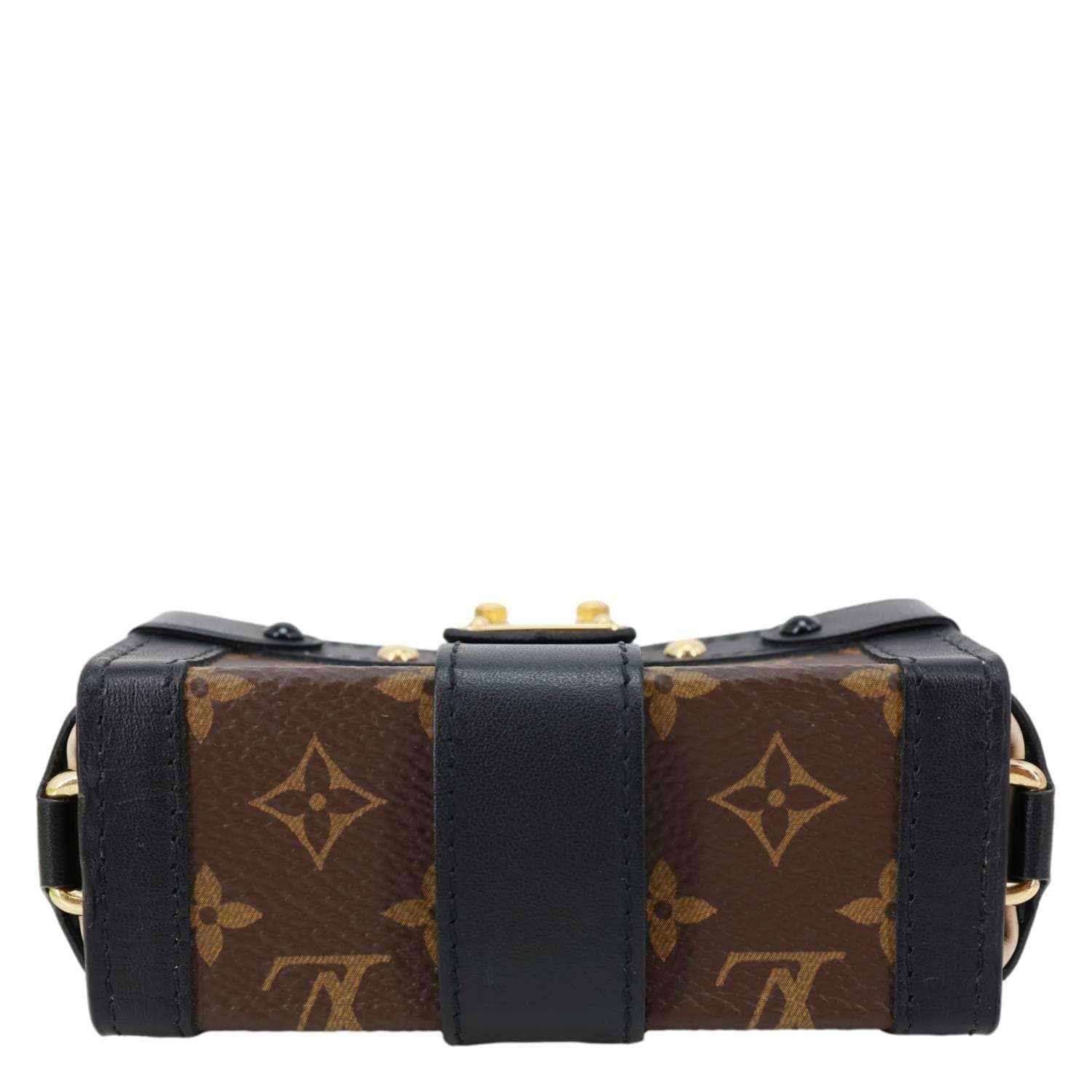 LOUIS VUITTON Essential Trunk NM Monogram Canvas Crossbody Bag Black