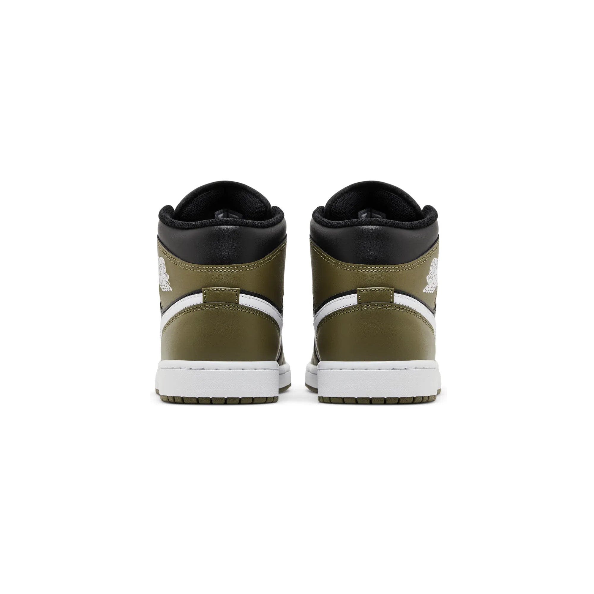 Air Jordan 1 Mid 'Black White Olive' (2024)